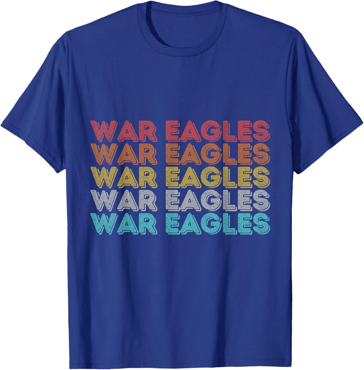Vintage Retro War Eagles T-Shirt - T-Shirt | Royal