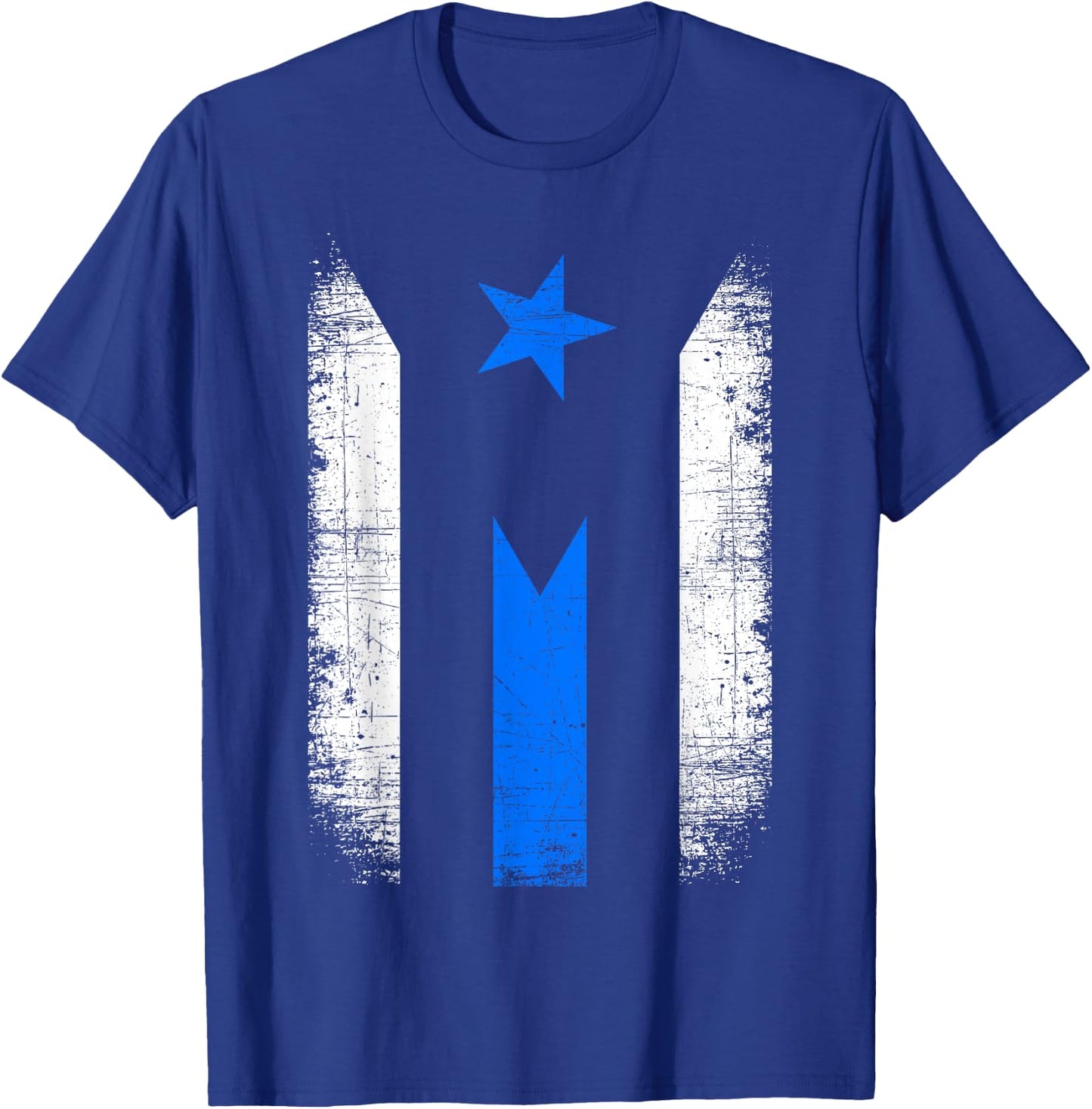 Back The Blue Line Puerto Rico Flag Police Support Boricua T-Shirt - T-Shirt | Royal