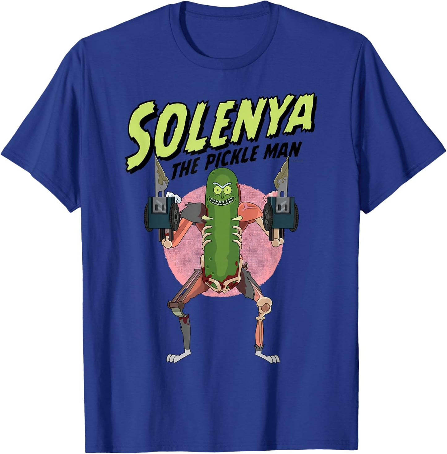Rick and Morty Pickle Man Solenya Adult Cartoon Design T-Shirt - T-Shirt | Royal