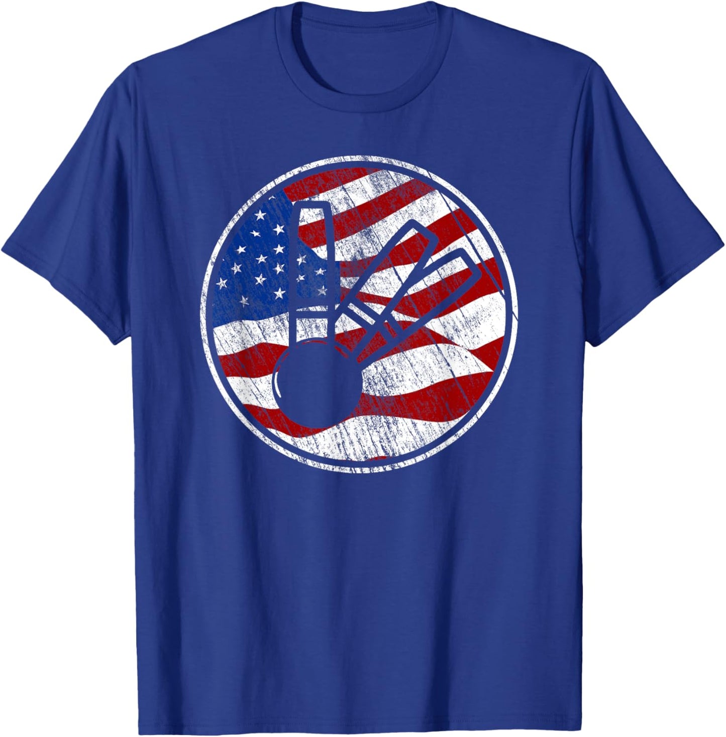 Candlepin Bowling American Flag - Vintage Candlepin Bowling T-Shirt - T-Shirt | Royal