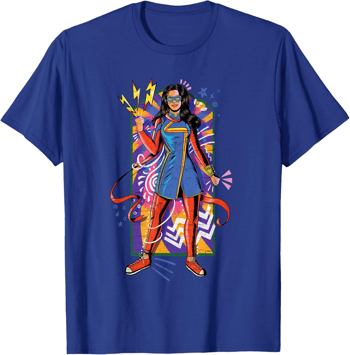 Marvel Ms. Marvel Kamala Khan Mural Art T-Shirt - T-Shirt | Royal