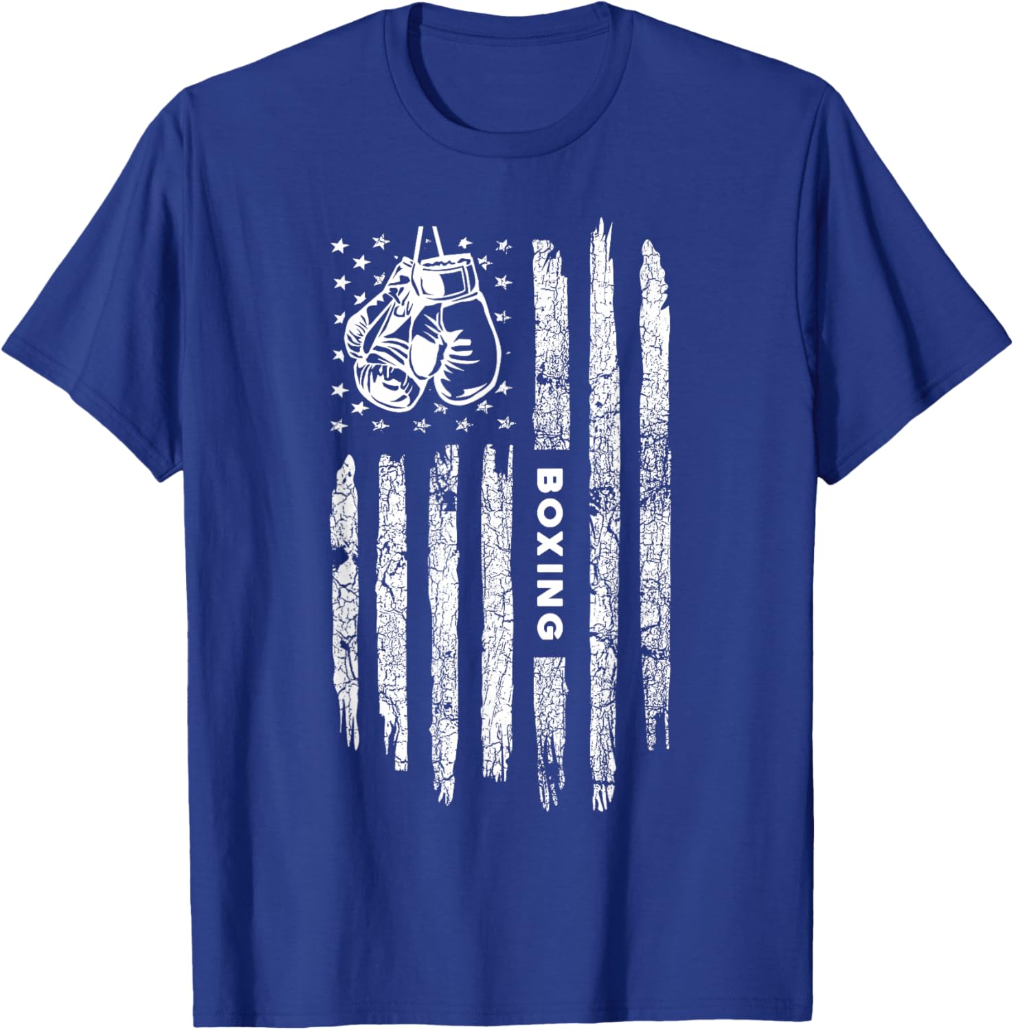 American Flag Boxing Distressed - Boxer Vintage Boxing Small T-Shirt - T-Shirt | Royal