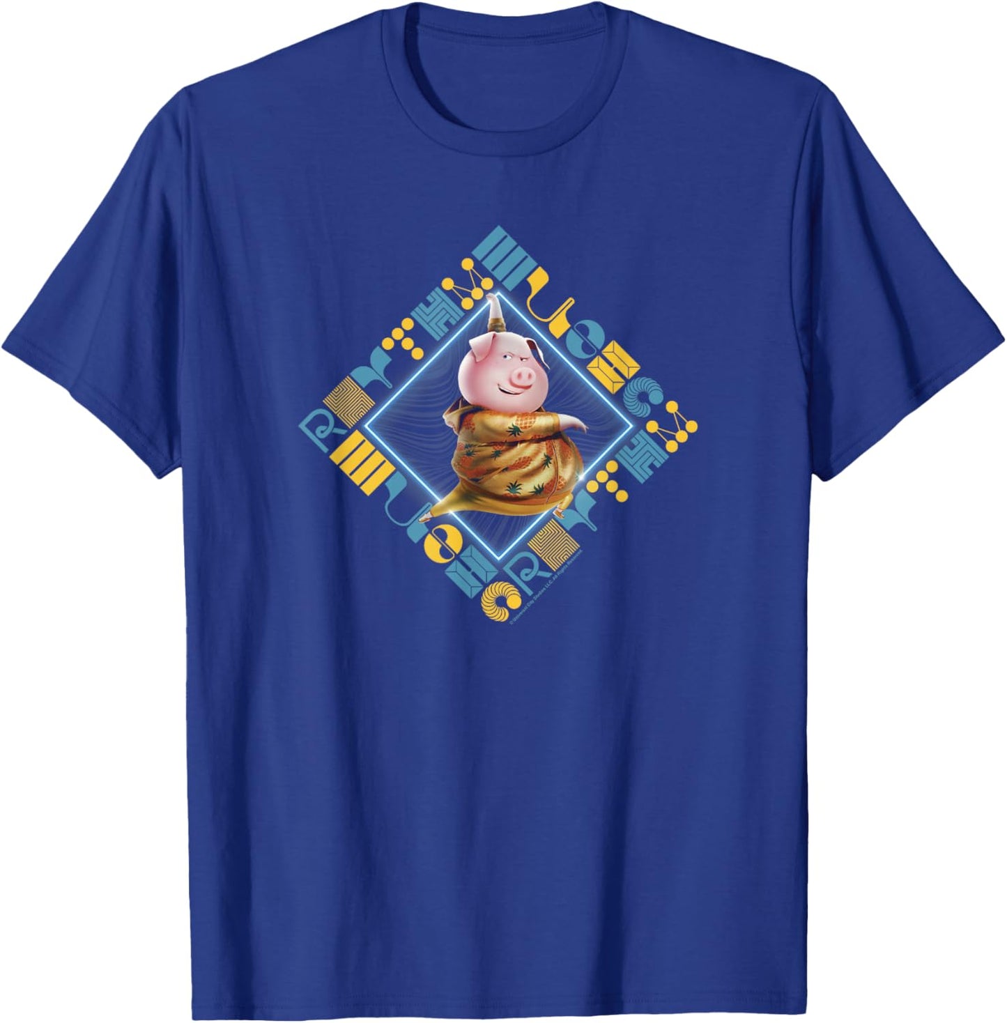Sing 2 Gunter Dancing Box Up T-Shirt - T-Shirt | Royal