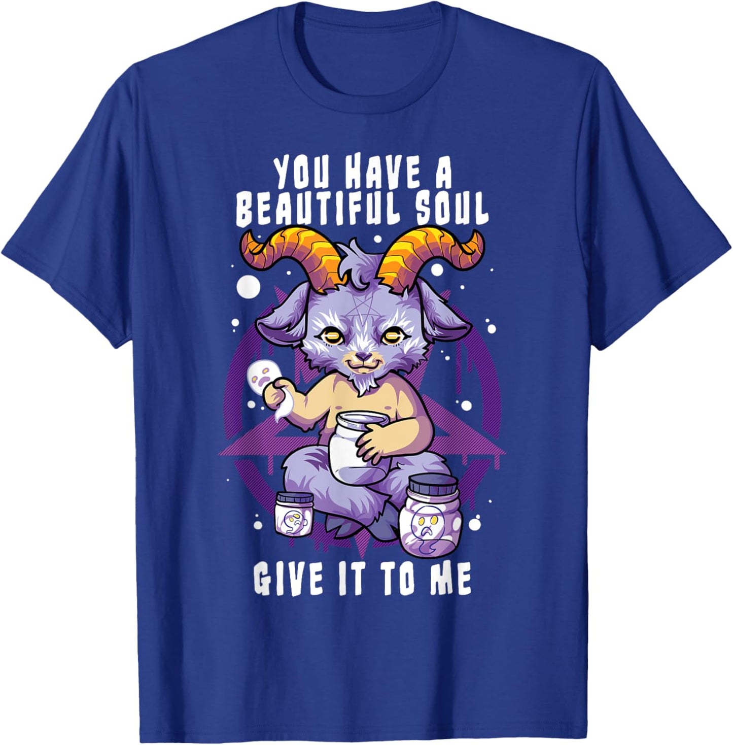 You Have a Beautiful Soul Satanic Baphomet Halloween Costume T-Shirt - T-Shirt | Royal