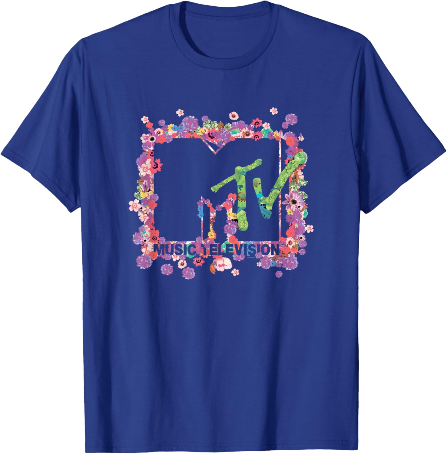 MTV - Floral Logo T-Shirt - T-Shirt | Royal