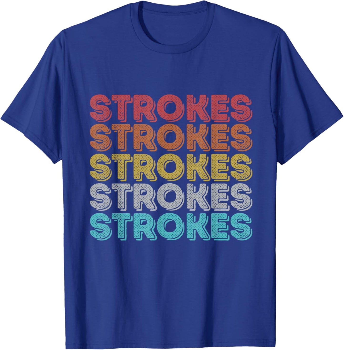 Vintage Retro Strokes , Black T-Shirt - T-Shirt | Royal