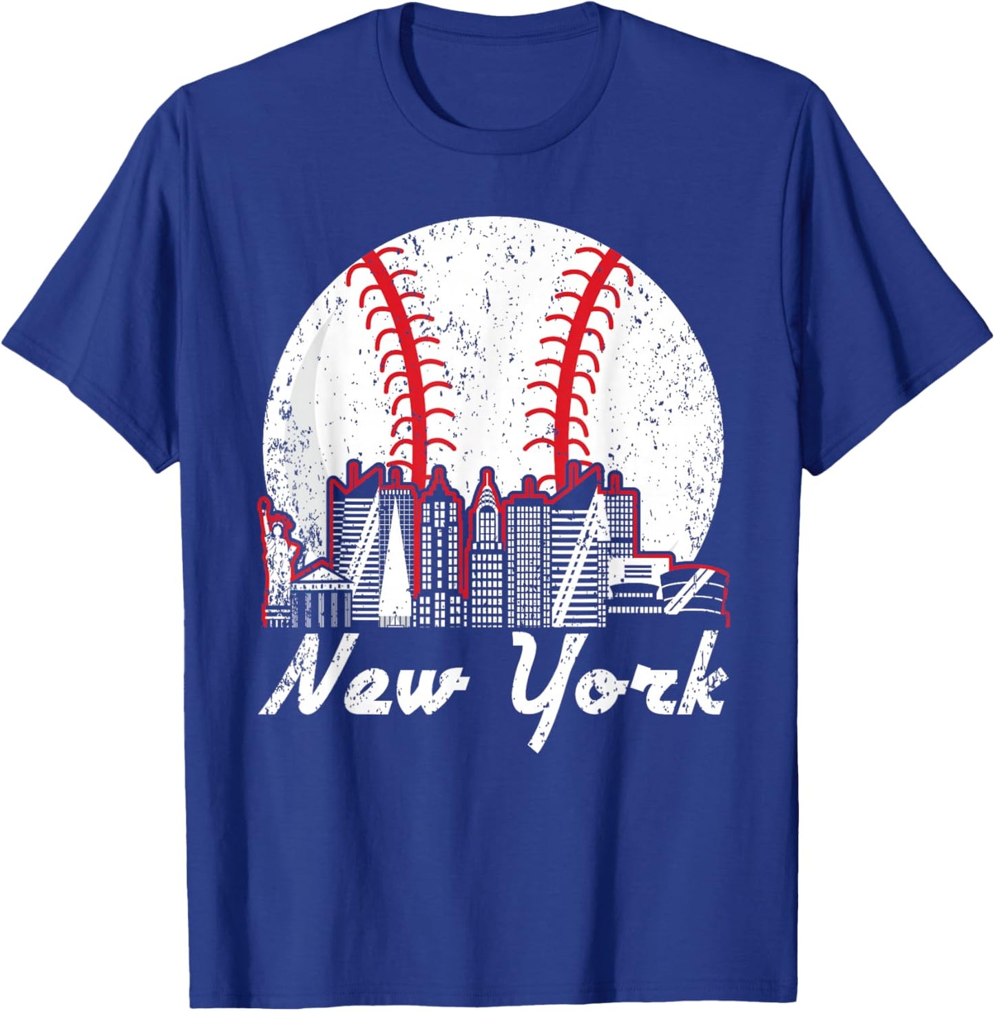 New York Baseball NY T-Shirt - T-Shirt | Royal