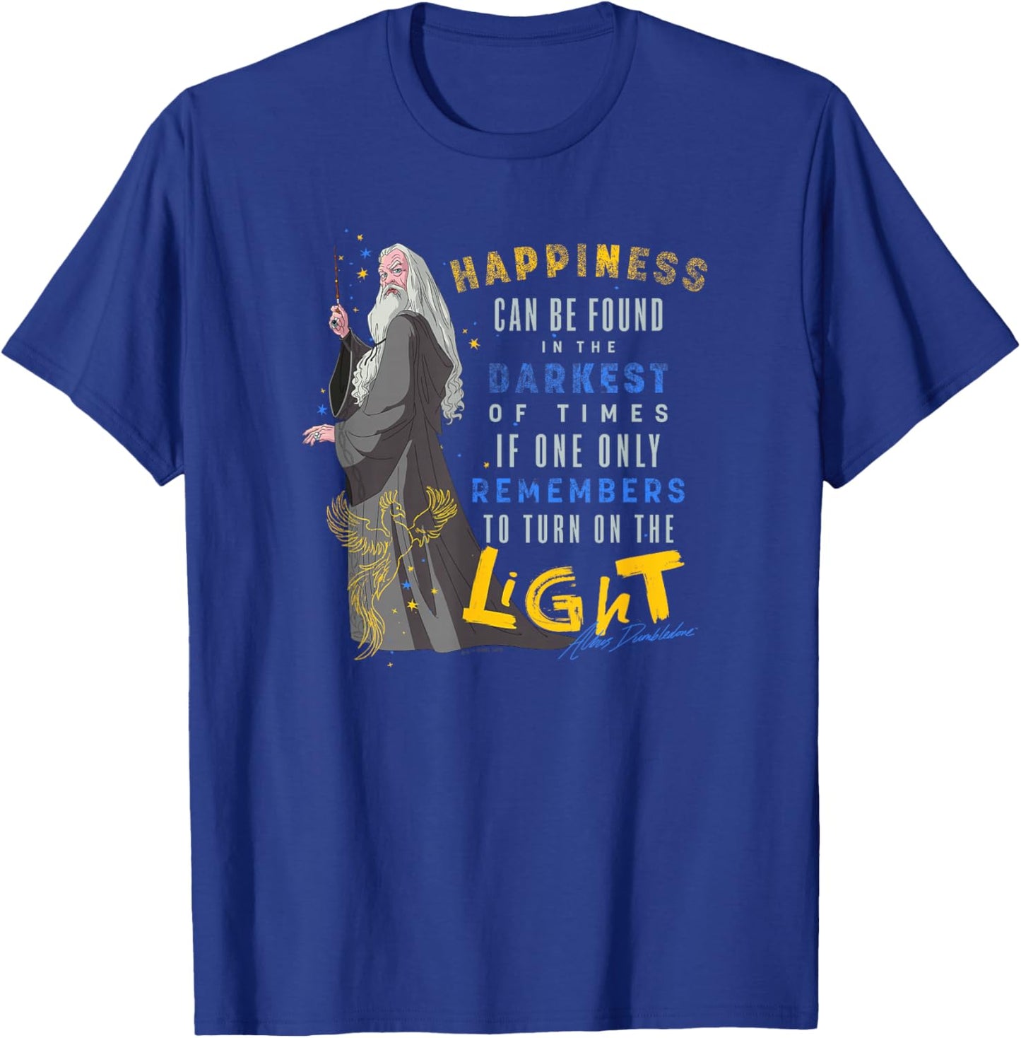 Harry Potter Deathly Hallows 2 Albus Dumbledore Quote Poster T-Shirt - T-Shirt | Royal