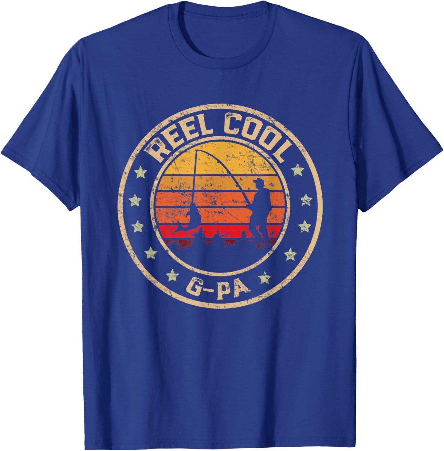 Reel Cool G-Pa Fish Fishing Shirt Father's Day T-Shirt - T-Shirt | Royal