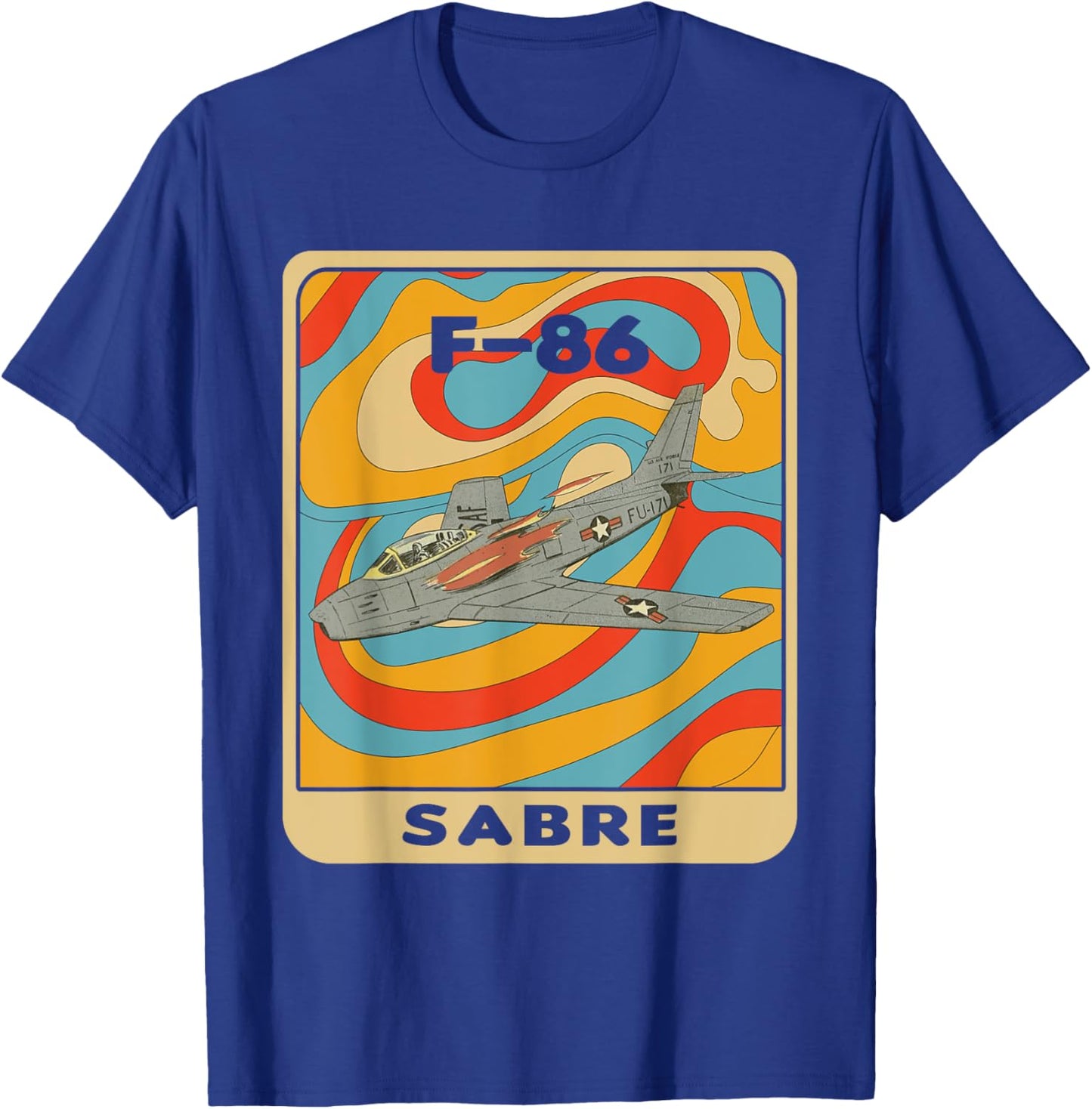 F-86 Sabre Jet F86 Sabrejet T-Shirt - T-Shirt | Royal