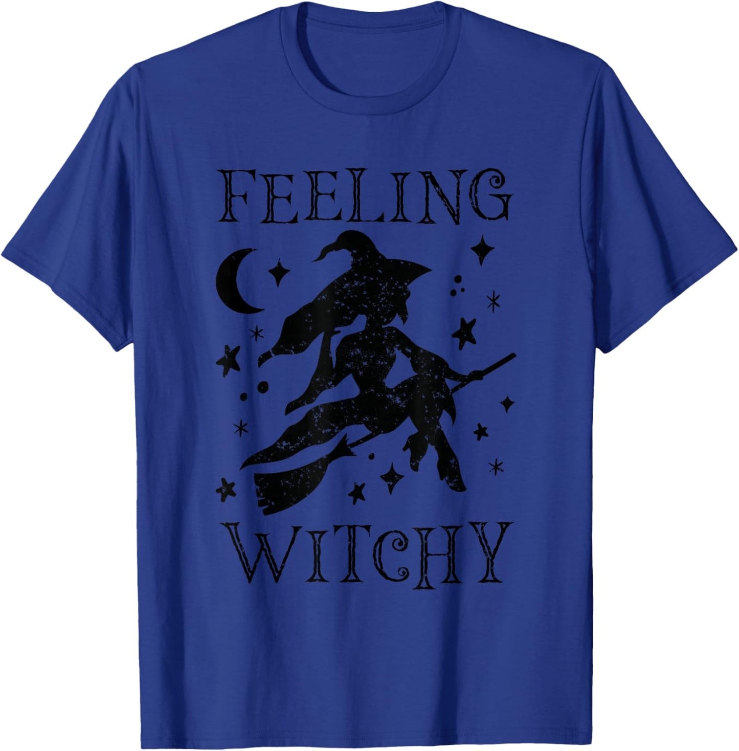 Feeling Witchy Funny Halloween Witch Vibes Kinda Night Women T-Shirt - T-Shirt | Royal