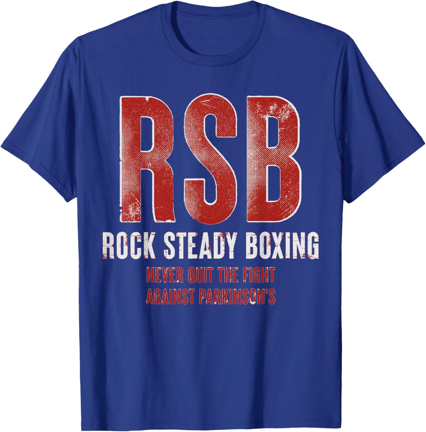 Rock Steady Boxing RSB Fight Parkinson's T-Shirt - T-Shirt | Royal