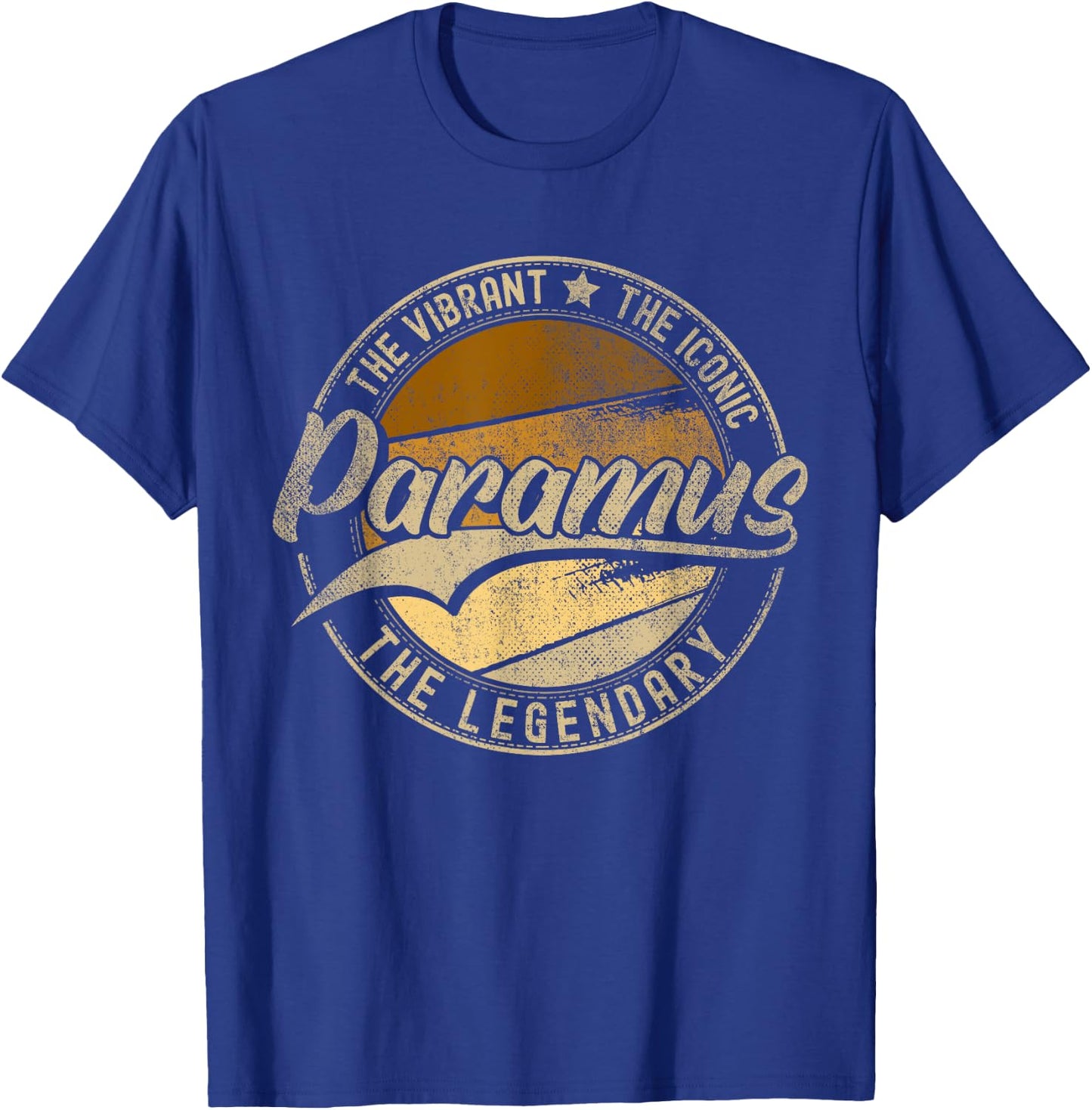 Paramus NJ | New Jersey | Vintage Distressed T-Shirt - T-Shirt | Royal
