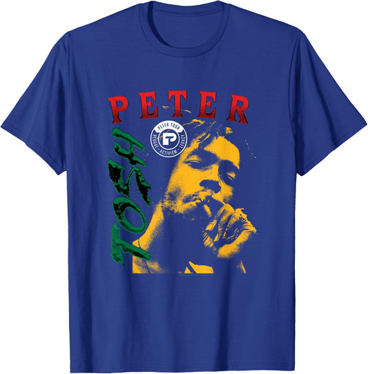 Peter Tosh Yellow Photo by Lee Jaffee T-Shirt - T-Shirt | Royal
