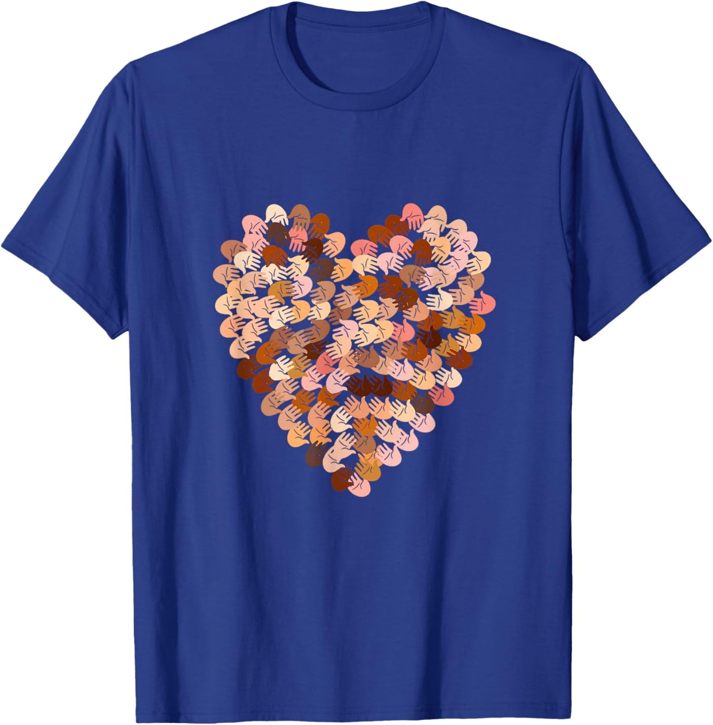 Melanin Hands Heart Valentines Day Black History Month 2022 T-Shirt - T-Shirt | Royal
