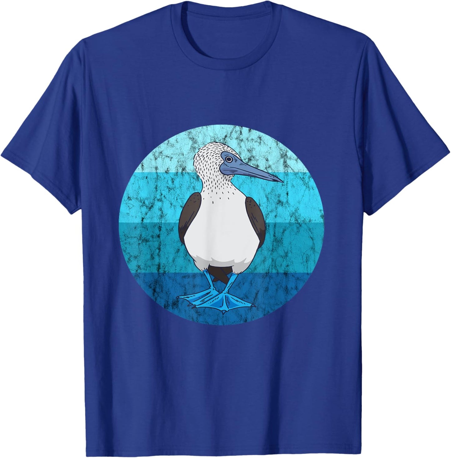 Blue-footed boobies boobies bird lovers retro vintage water T-Shirt - T-Shirt | Royal