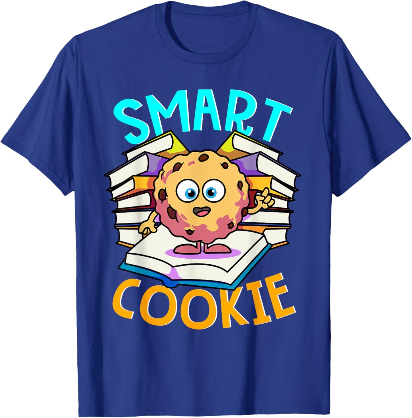 Funny Book Reader Chocolate Chip Cookie Reading Love Books T-Shirt - T-Shirt | Royal
