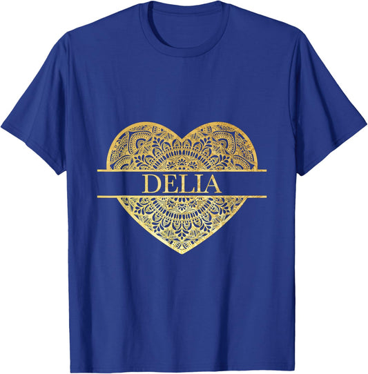 Delia Name T-Shirt - T-Shirt | Royal