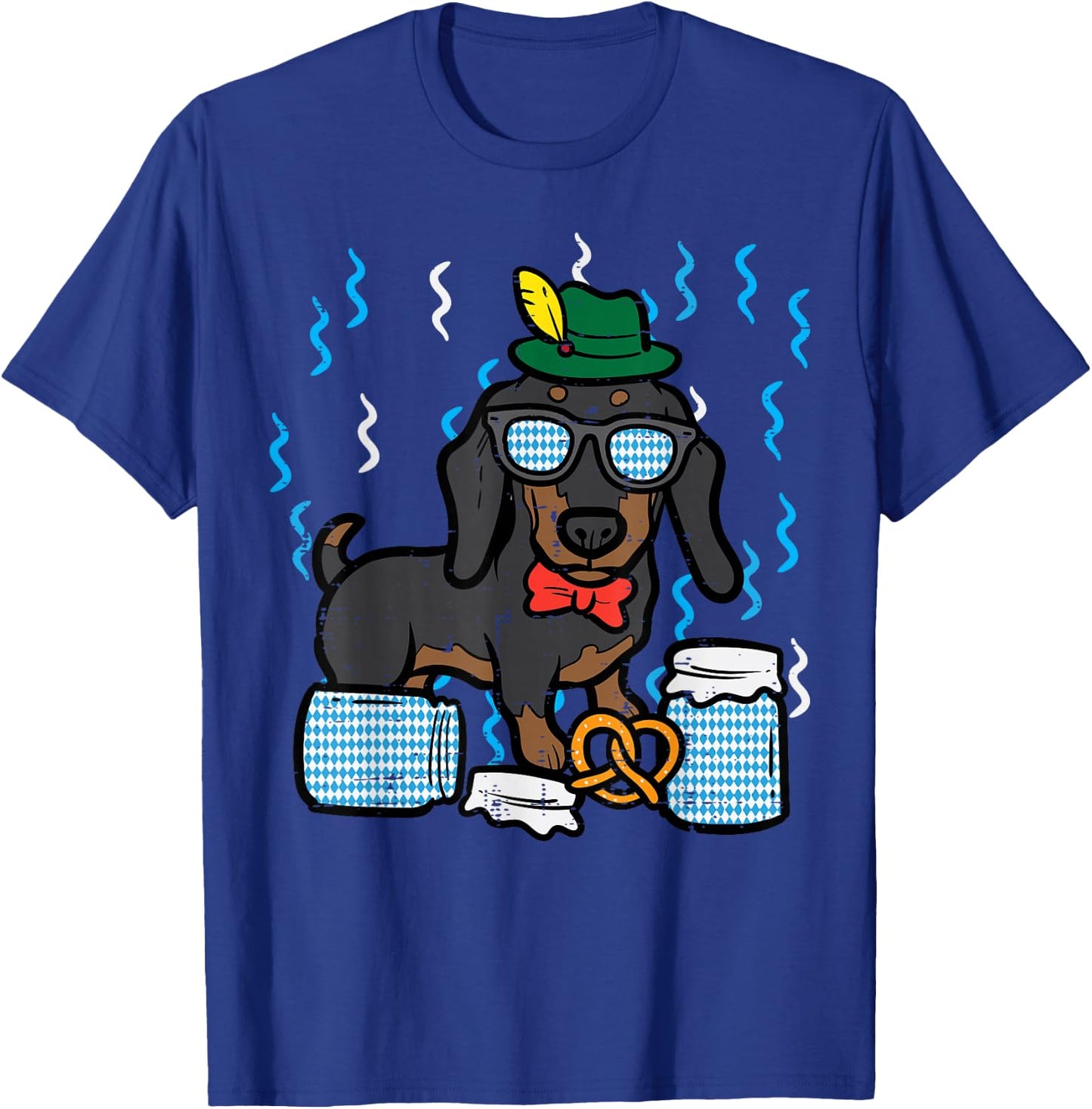 Oktoberfest German Dachshund Dog Owner Doxie Kids Women Men T-Shirt - T-Shirt | Royal