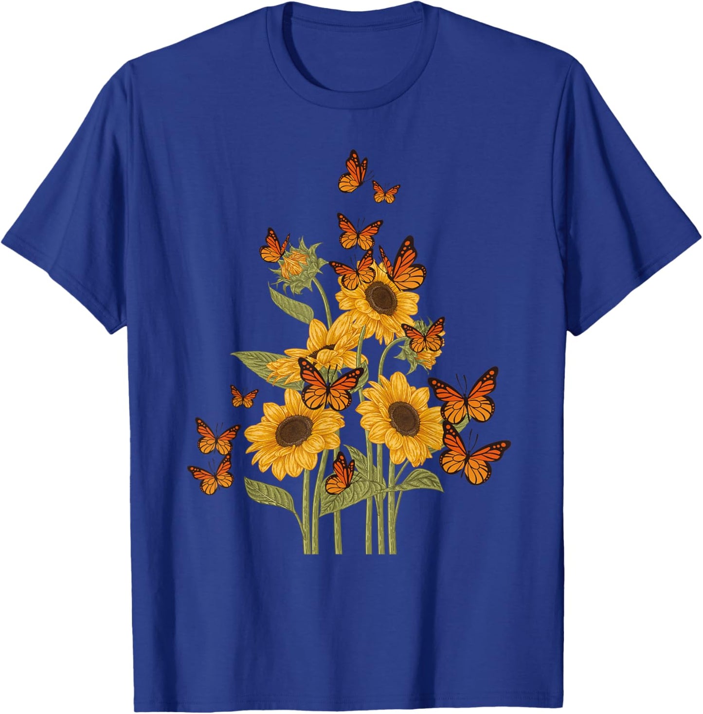 Butterfly Tree Beautiful Animal Butterflies Tree Nature T-Shirt - T-Shirt | Royal