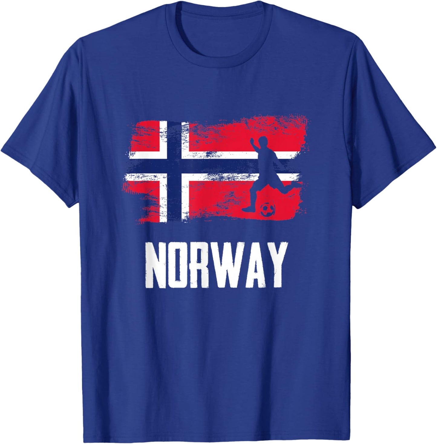 Norway Flag Jersey Norwegian Soccer Team Norwegian T-Shirt - T-Shirt | Royal