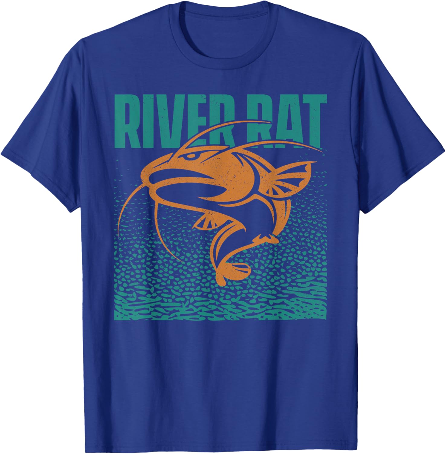 Catfishing Freshwater River Rat - Catfish Fishing T-Shirt - T-Shirt | Royal