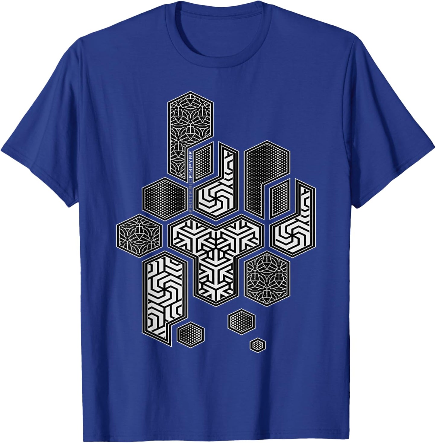Sacred Geometry Hexagonal Pattern Chaos T-Shirt - T-Shirt | Royal