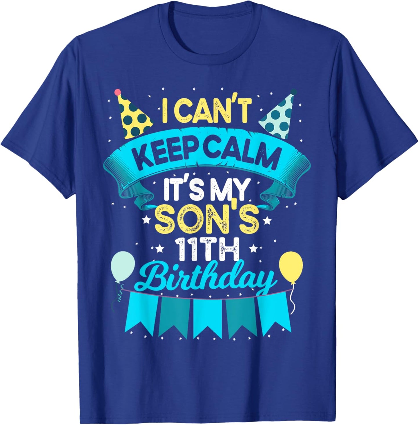 11 Years Old Son Birthday Gift It's My Son 11th Birthday T-Shirt - T-Shirt | Royal