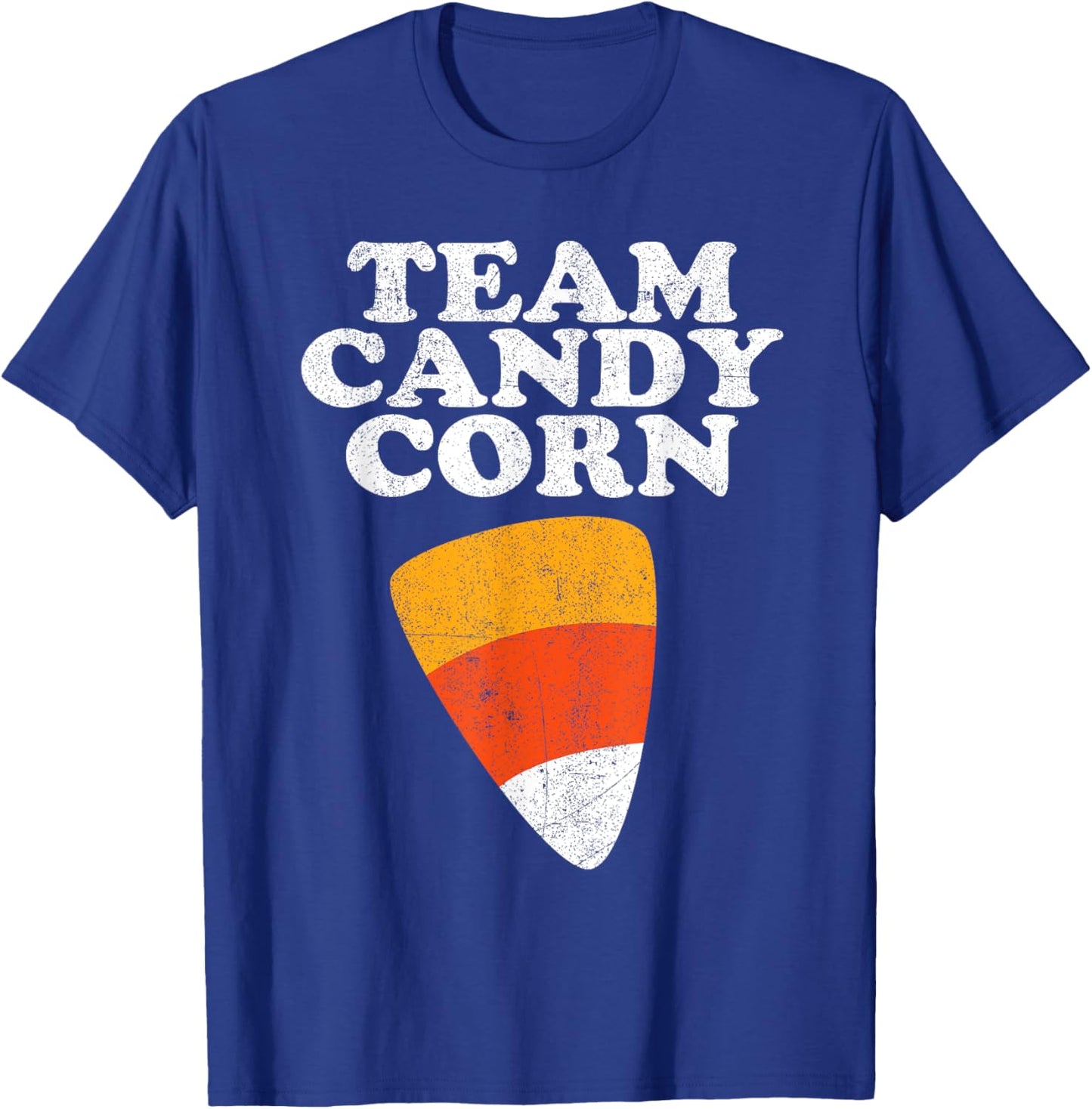 Team Candy Corn Funny Halloween Retro 80's 70's Costume T-Shirt - T-Shirt | Royal