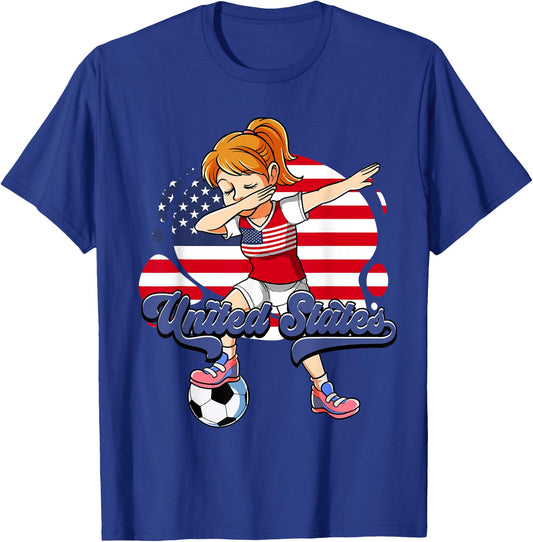 Usa Soccer T-Shirt - T-Shirt | Royal