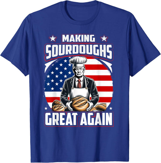 Donald Trump - USA Flag Independence Sourdough T-Shirt - T-Shirt | Royal