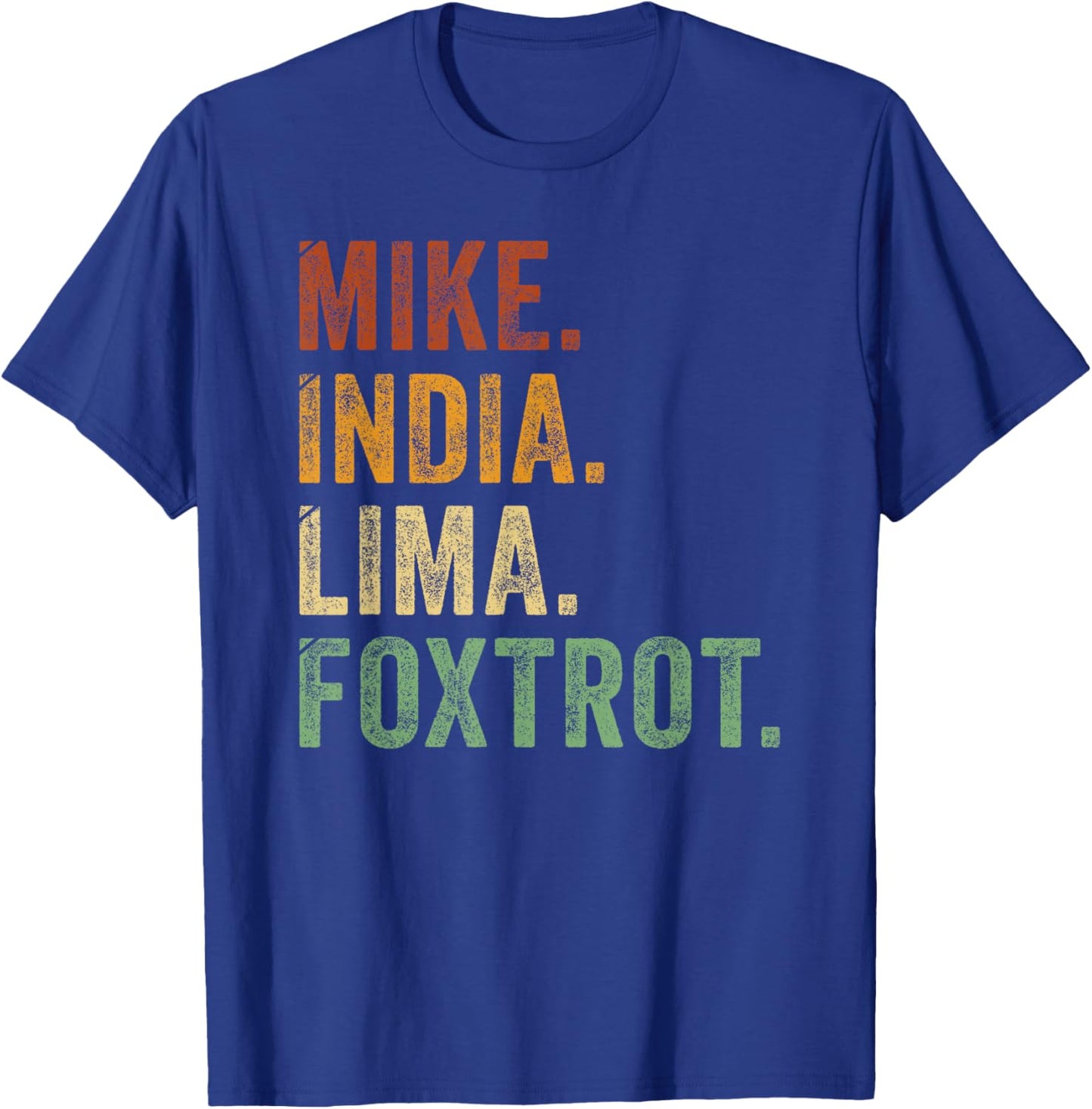 Mike India Lima Foxtrot Milf Mother Girls Women Humour T-Shirt - T-Shirt | Royal