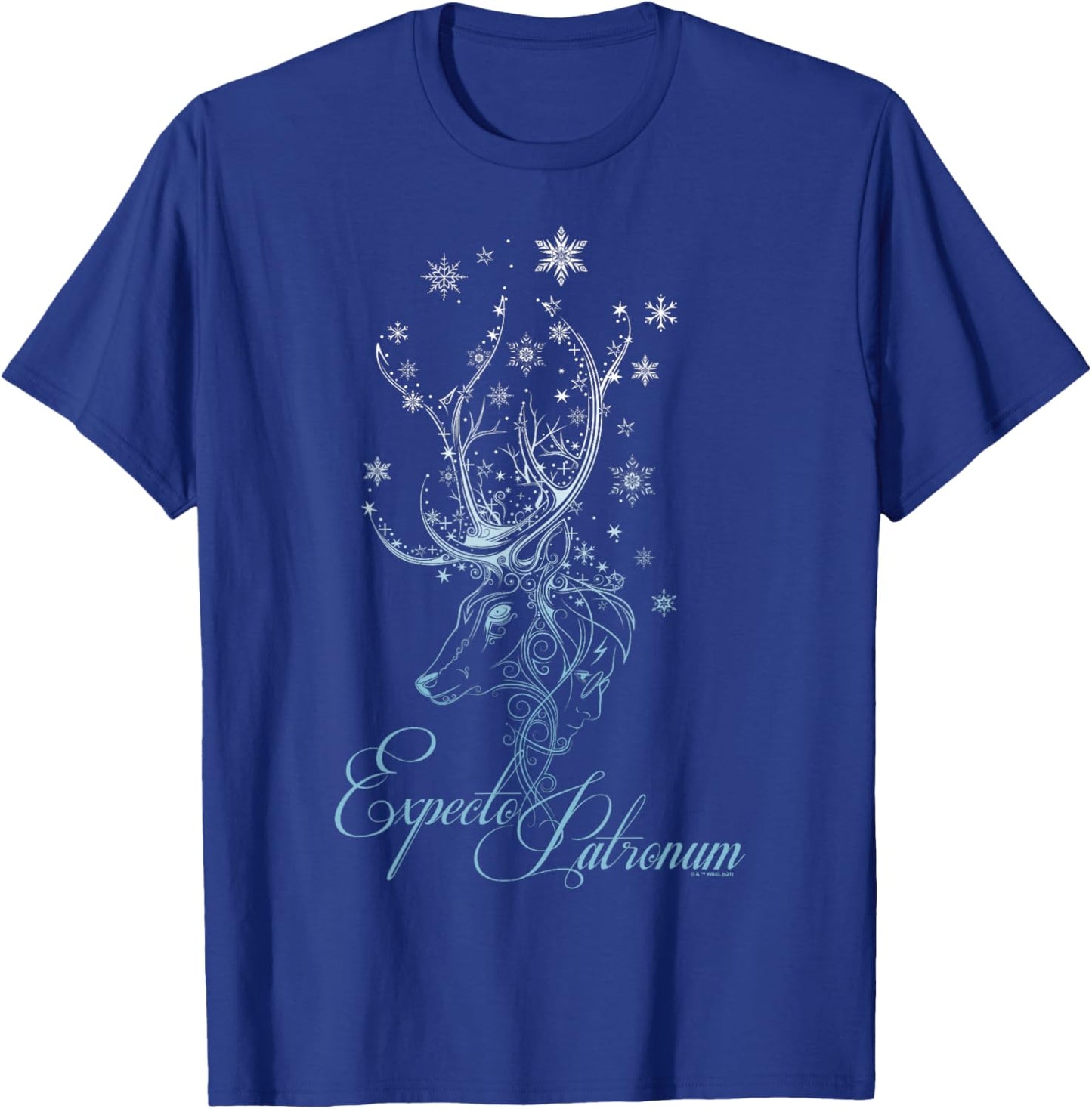 Harry Potter Magical Snowflake Deer Poster T-Shirt - T-Shirt | Royal