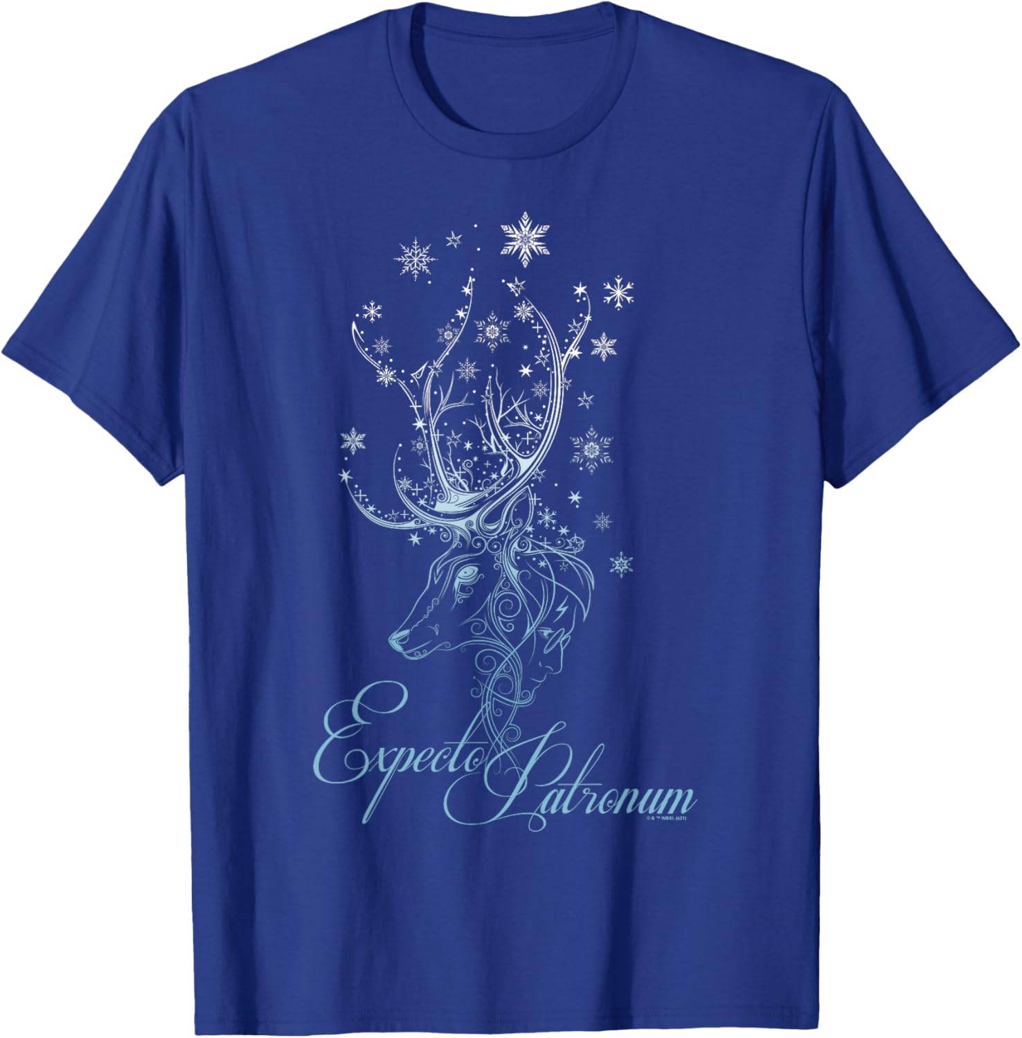 Harry Potter Magical Snowflake Deer Poster T-Shirt - T-Shirt | Royal