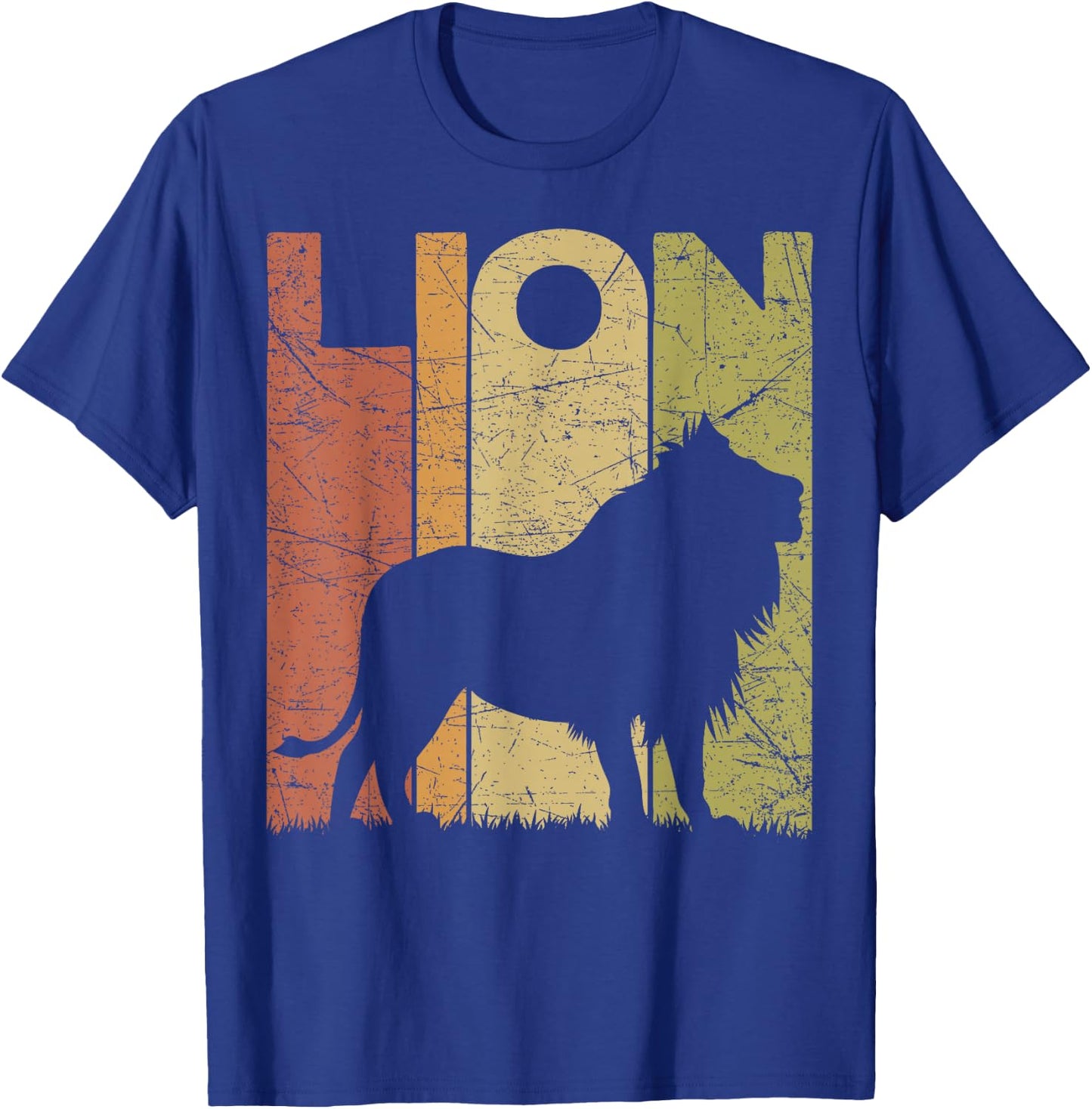 Lion Vintage Zookeeper Retro Lion Zookeeping T-Shirt - T-Shirt | Royal