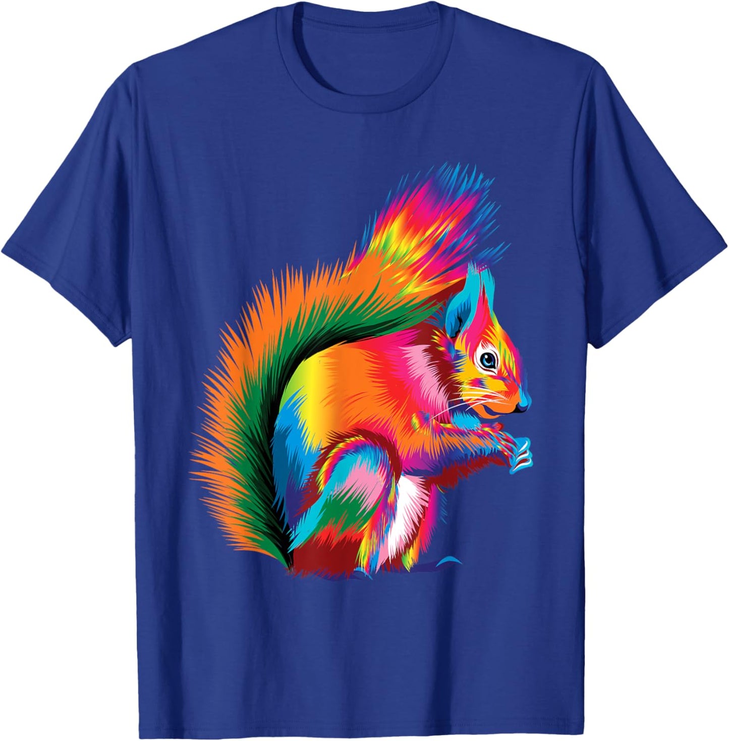 Colorful Squirrel - Animal Squirrel Lover Rodent Animal T-Shirt - T-Shirt | Royal