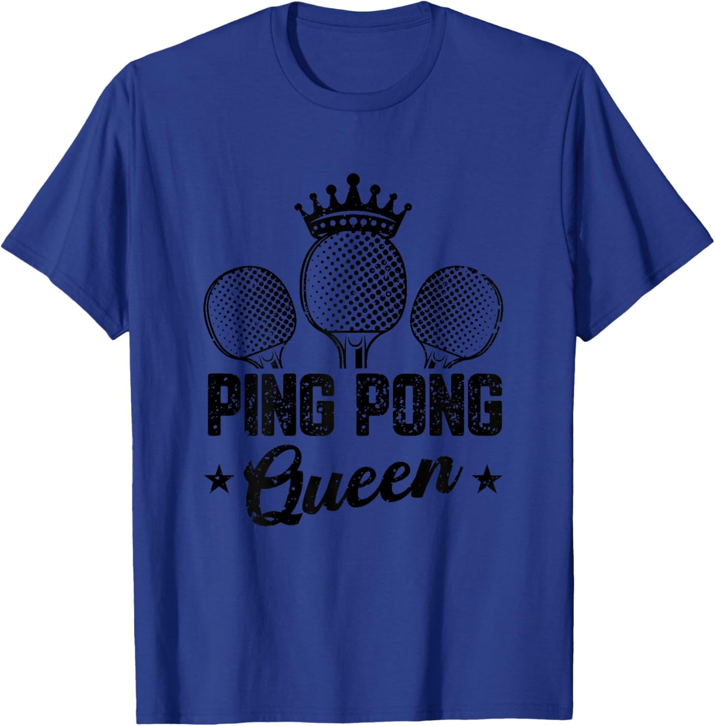 Funny Table Tennis Lover Graphic Women and Girls Ping Pong T-Shirt - T-Shirt | Royal