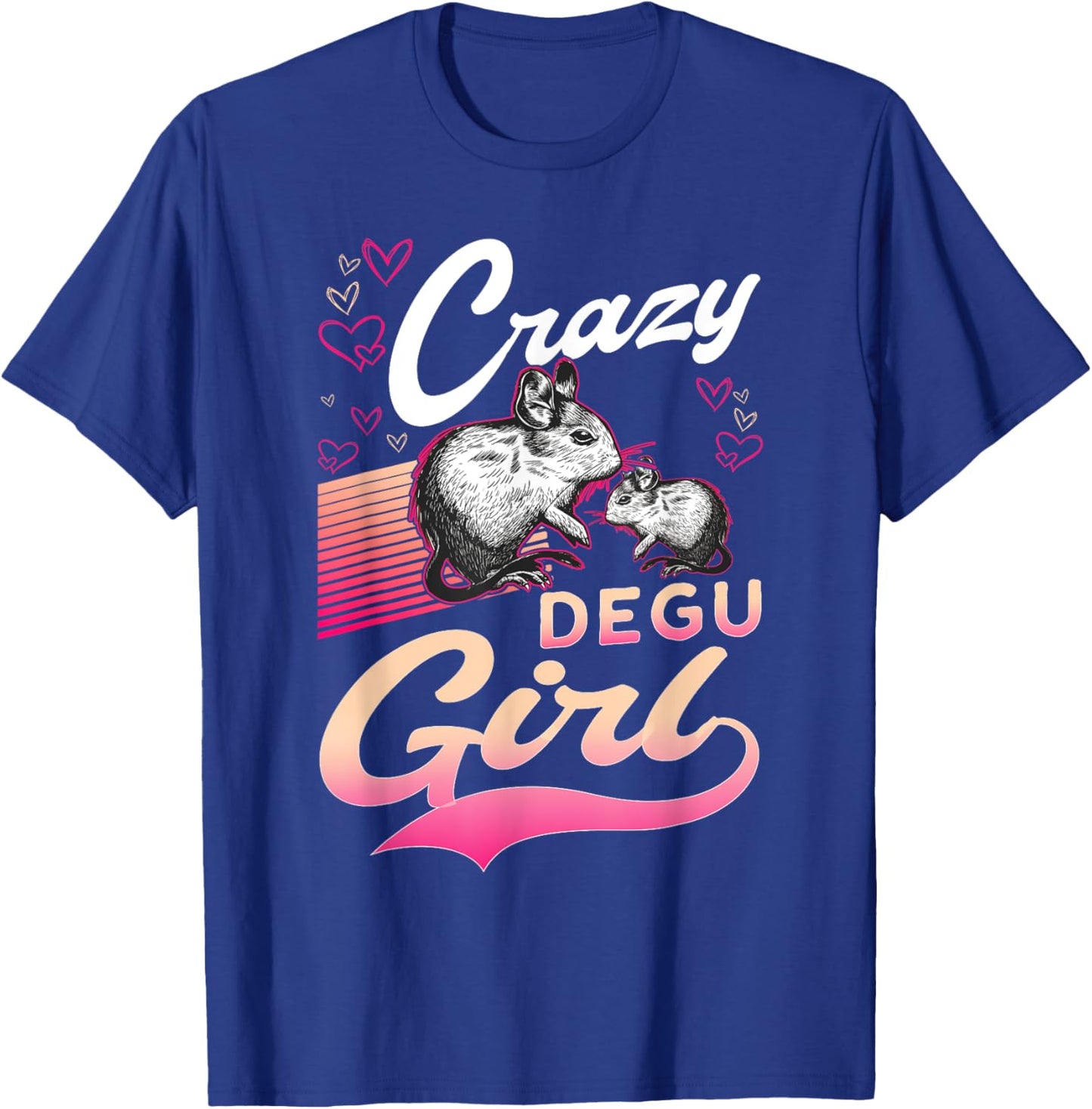 Crazy Degu Girl Degu Girl Degu T-Shirt - T-Shirt | Royal