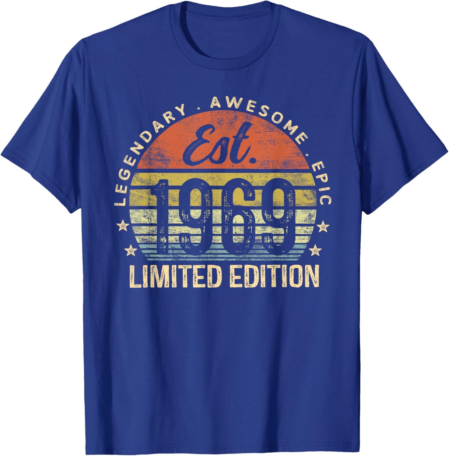 Est 1969 Limited Edition 56th Birthday Vintage 56 Year Old T-Shirt - T-Shirt | Royal