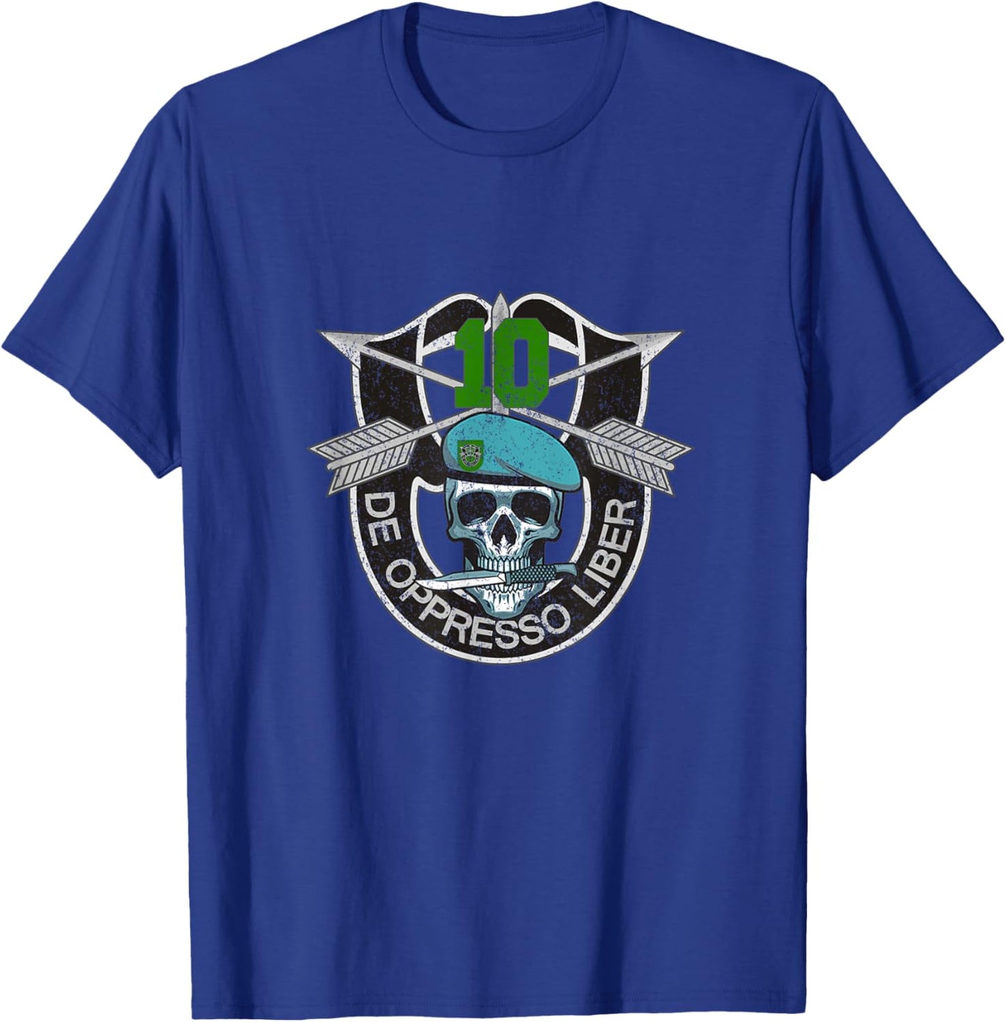 10th Special Forces Group Veteran 10th SFG 4th of July T-Shirt - T-Shirt | Royal