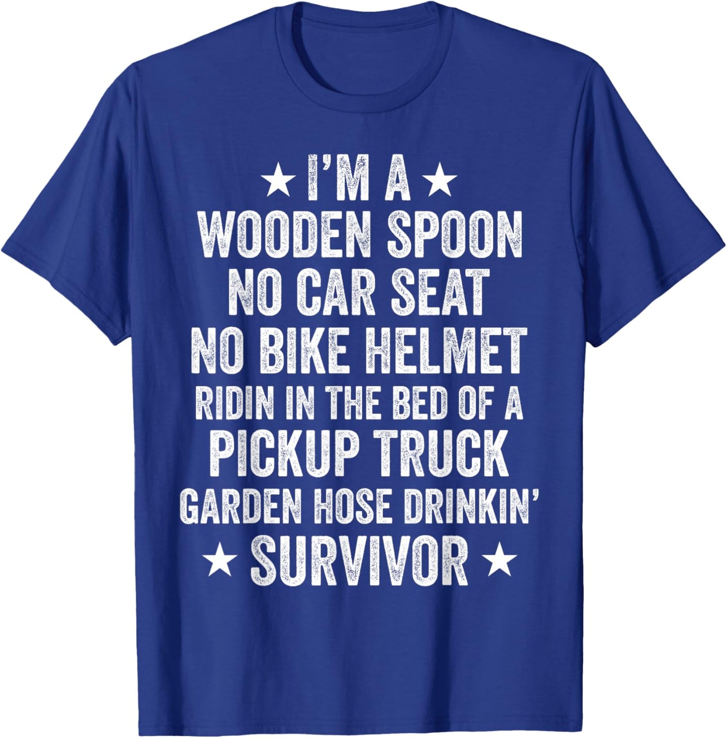 Funny Childhood I'm A Wooden Spoon Survivor T-Shirt - T-Shirt | Royal