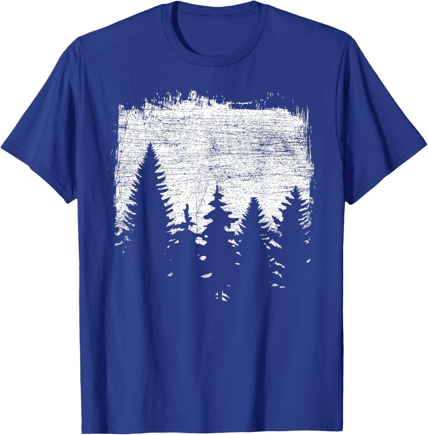 Nature Lovers Outdoor Forest Trees Vintage Nature T-Shirt - T-Shirt | Royal