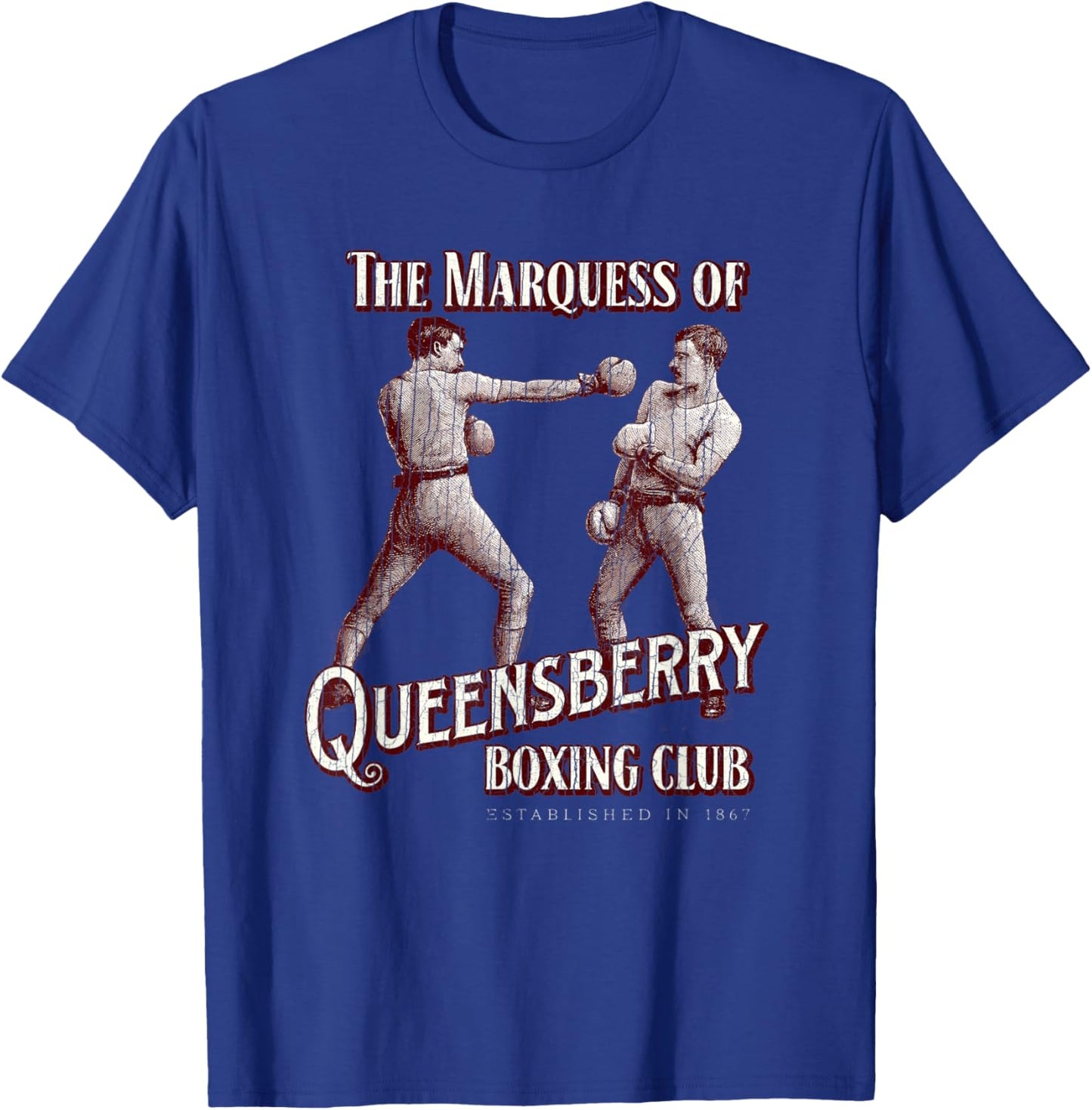Marquess of Queensberry Boxing Club: Distressed Boxer T-Shirt - T-Shirt | Royal