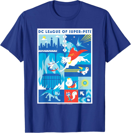 DC League of Super-Pets Krypto and Friends Vs. lulu T-Shirt - T-Shirt | Royal