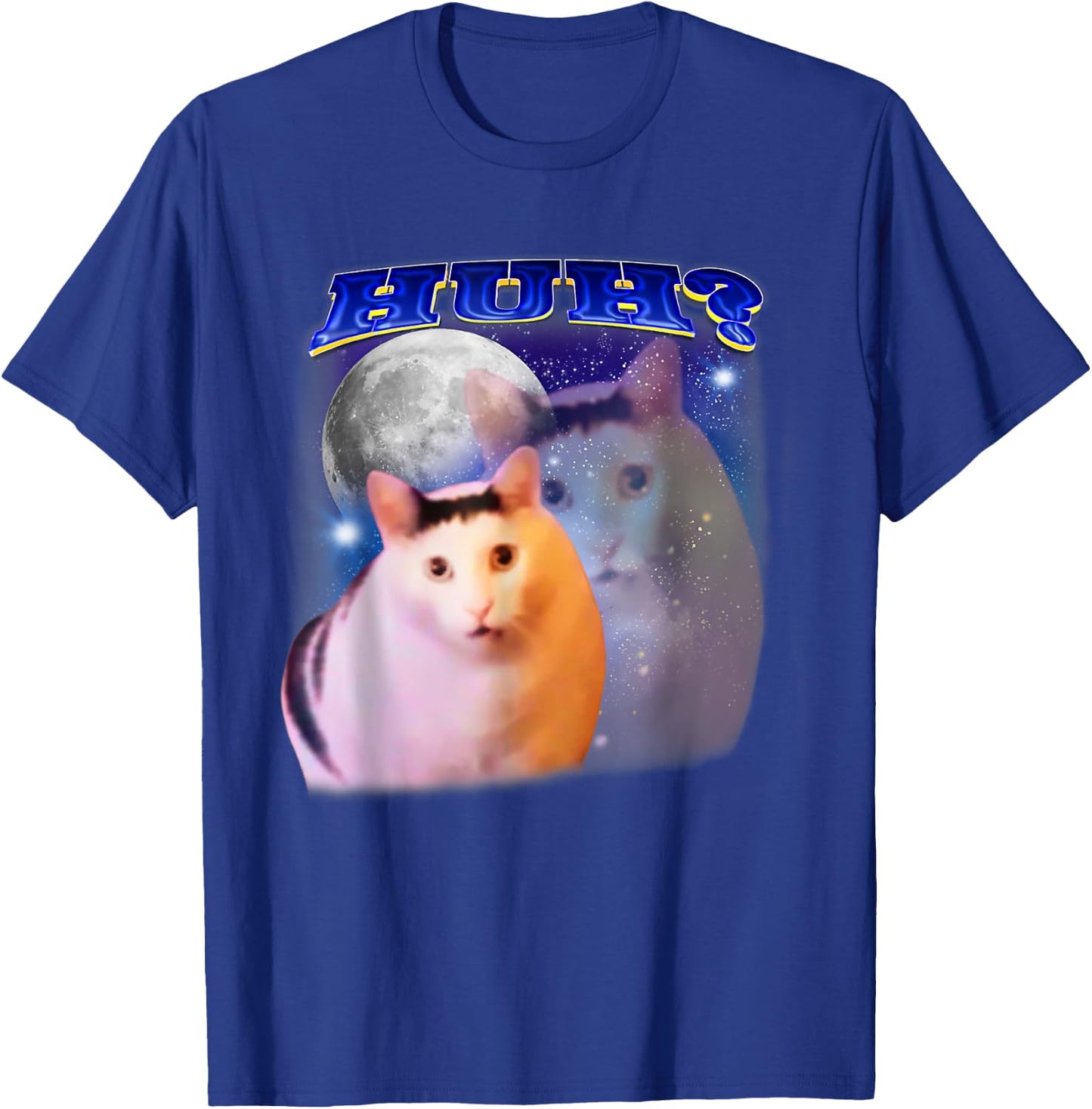 Huh Cat Funny Cat Funny Oddly Specific Dank Meme T-Shirt - T-Shirt | Royal