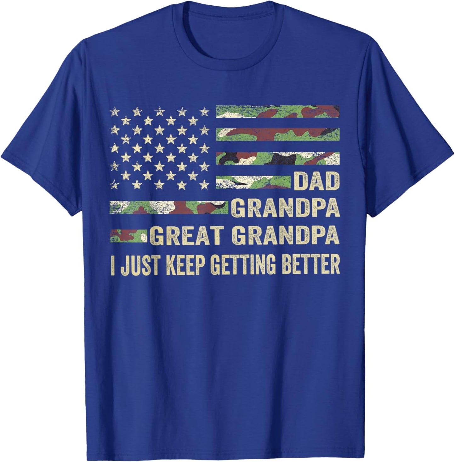 from Grandkids Dad Grandpa Great Grandpa T-Shirt - T-Shirt | Royal