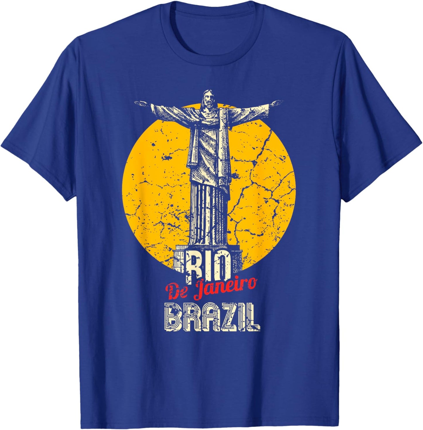 Rio de Janeiro Brazil Brazilian Christ the Redeemer Statue T-Shirt - T-Shirt | Royal