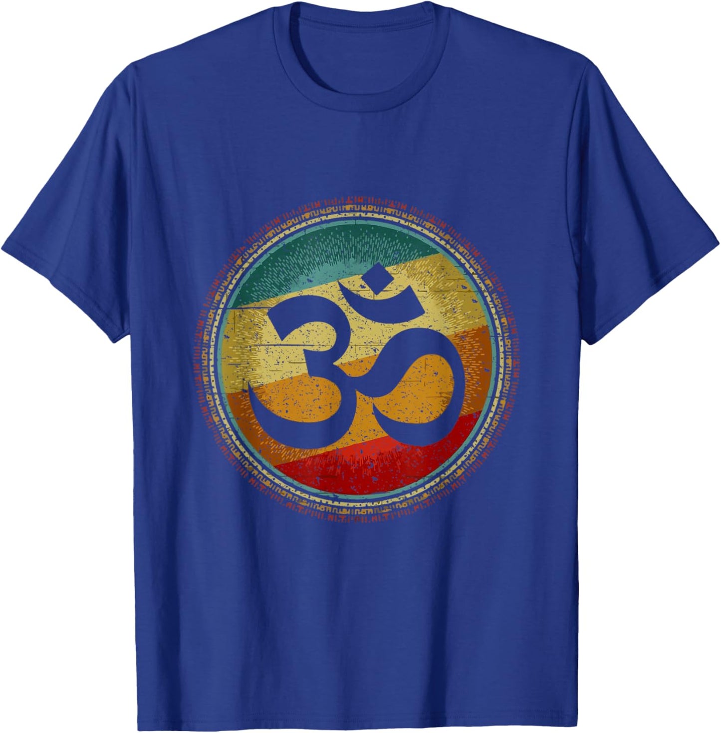 Om Ohm Symbol Retro Vintage 80s Style Meditation Yoga T-Shirt - T-Shirt | Royal