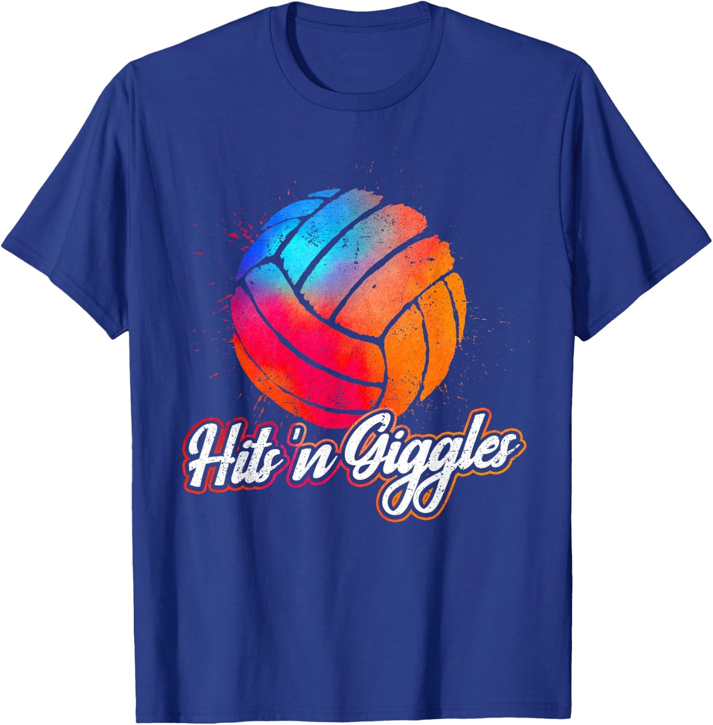 Hits 'n Giggles Volleyball Player Women Volleyball T-Shirt - T-Shirt | Royal