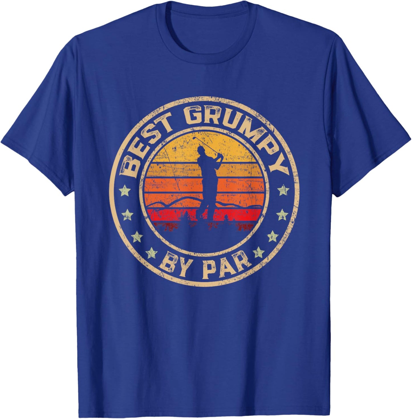 Best Grumpy By Par Father's Day Golf Golfing T-Shirt - T-Shirt | Royal